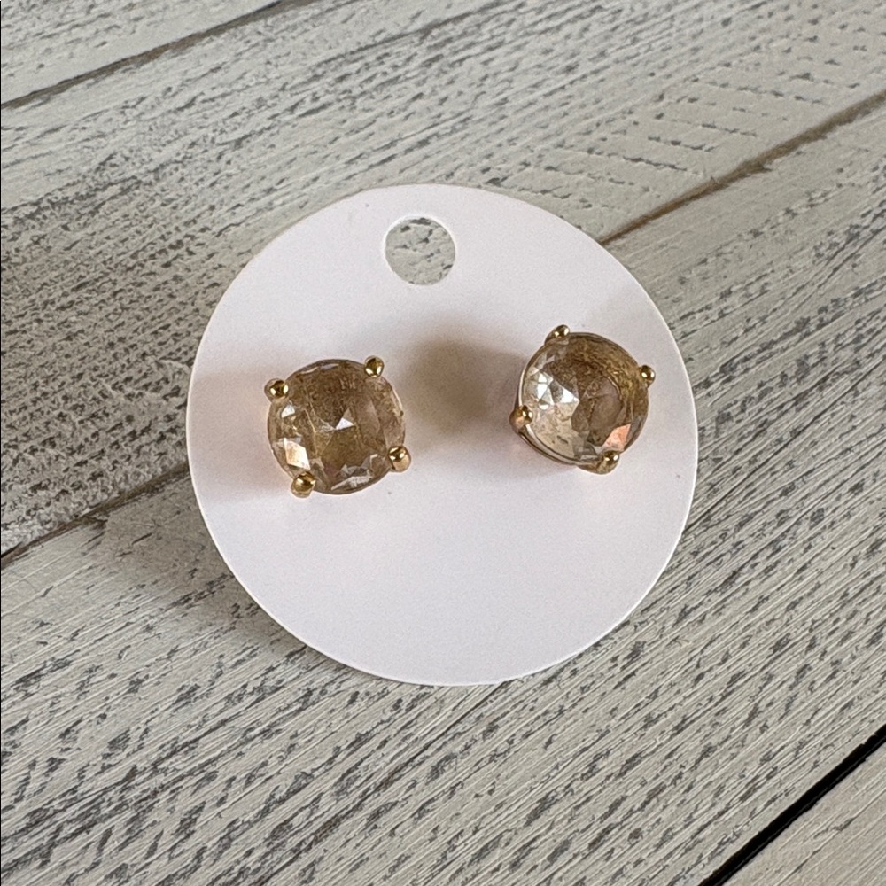 Kate Spade Vintage Champagne/Gold Gum drop earrings - preowned
